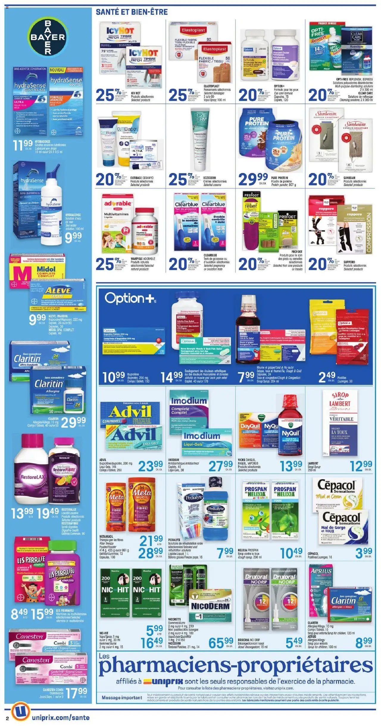 Uniprix flyer valid from 02.10.2025 | Page: 6 | Products: Cream, Freezer, Powder