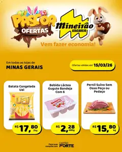 Mineirão Atacarejo ofertas Páscoa - Pré-Visualização do folheto da loja Mineirão Atacarejo, válido de 09.03.2026