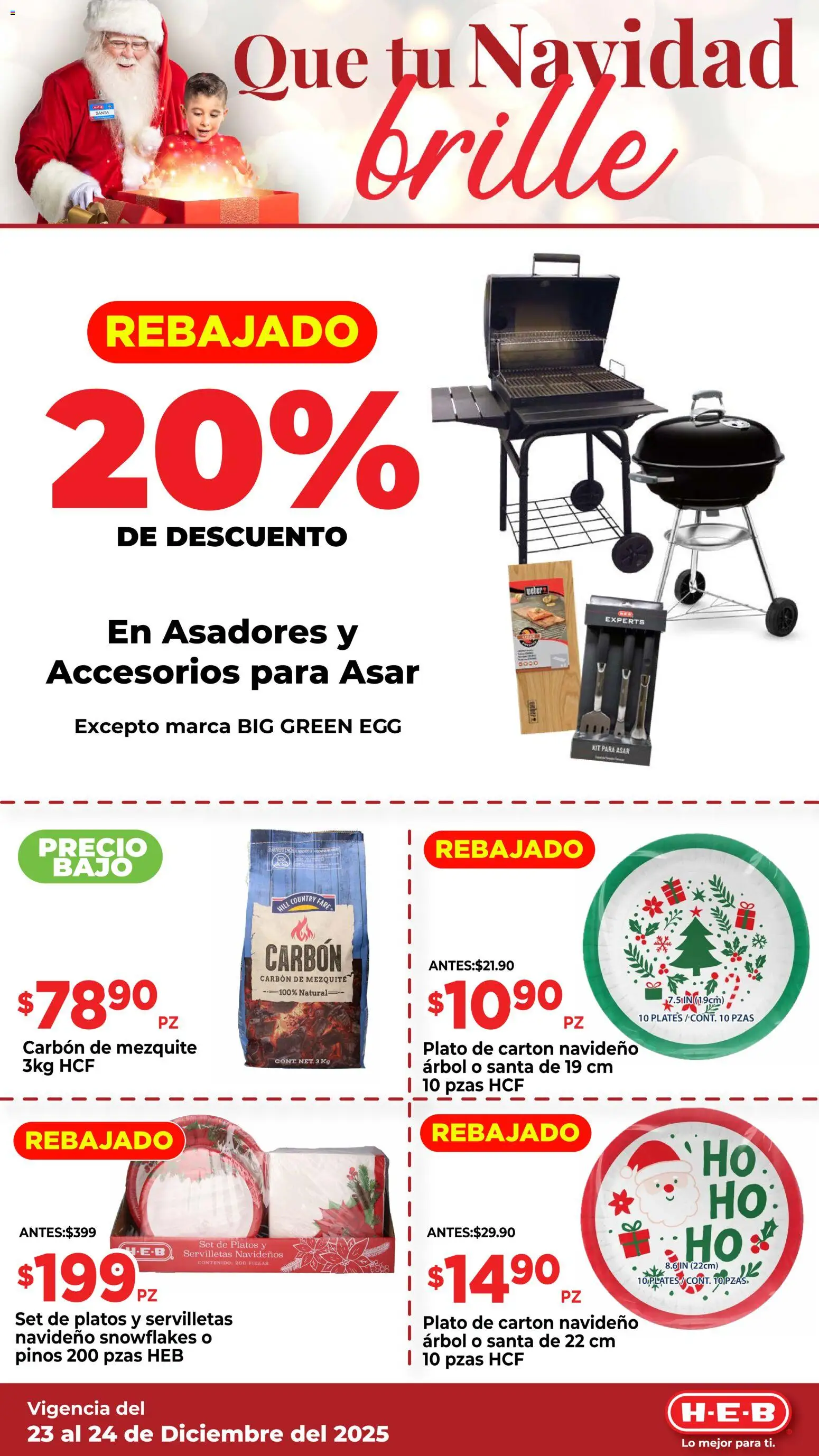 Nuevas ofertas de H-E-B válidas en toda la República Mexicana desde el 23.12.2025. ¡Encuentra las mejores ofertas en H-E-B folleto Que tu Navidad! | Página: 2 | Productos: Servilletas
