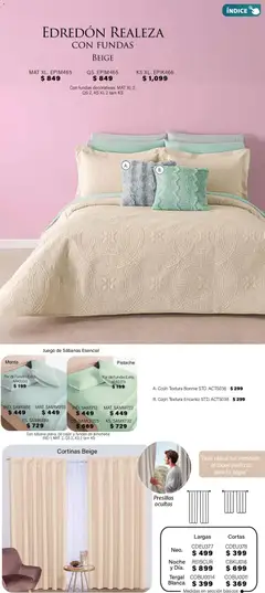 Vista previa de Colchas Concord Buen Fin, nuevo folleto de la tienda, válido en México a partir del 01.11.2025 | Página: 58 | Productos: Juego, Almohada, Sabanas, Cortinas