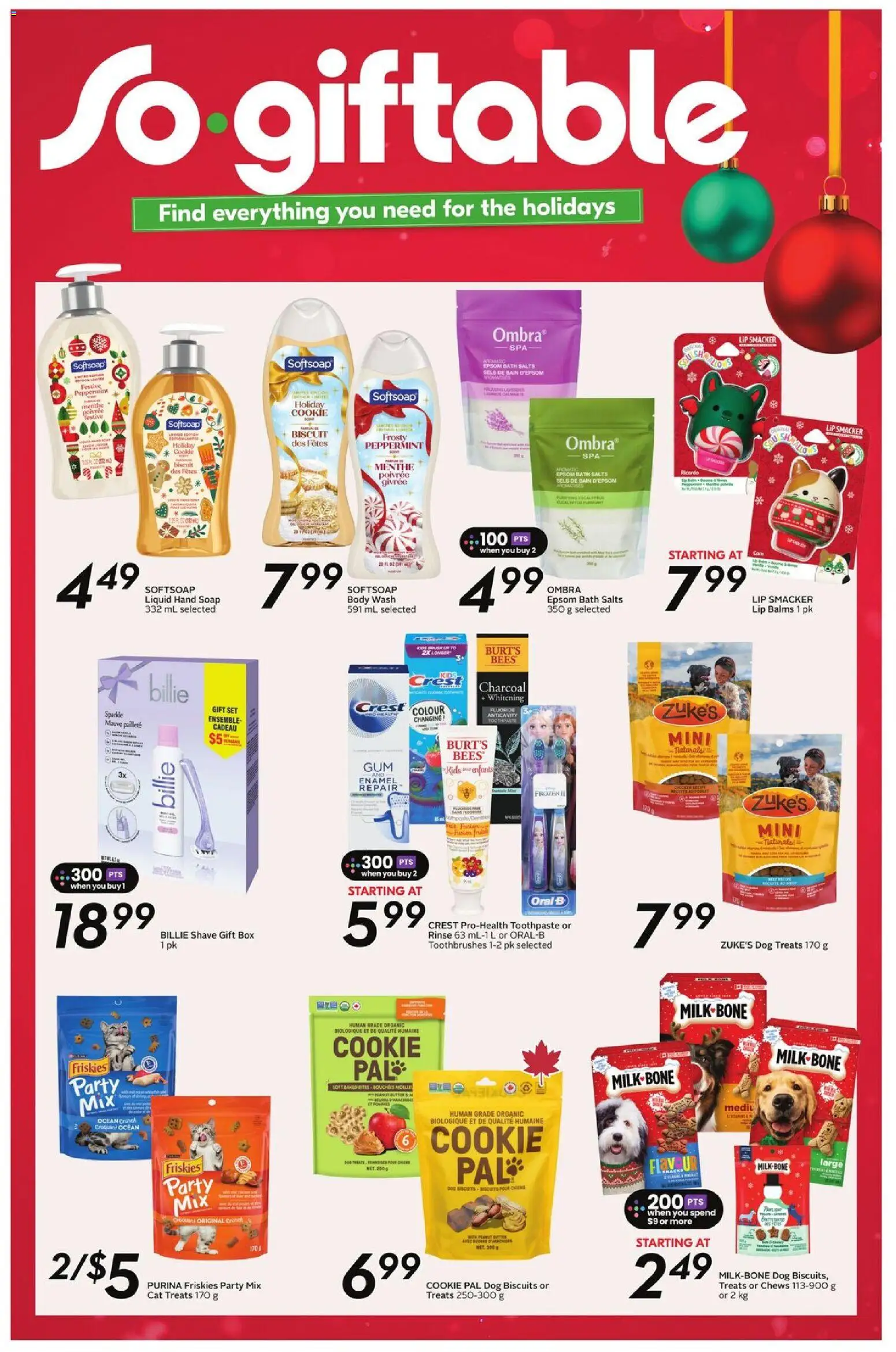 Sobeys flyer valid from 18.12.2025 | Page: 21 | Products: Body wash, Toothpaste, Box, Bath