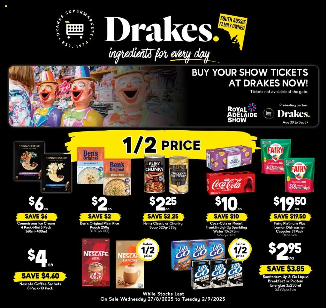 Drakes catalogue - valid from 27.08.2025 | Page: 16 | Products: Coffee, Chicken, Soup, Dishwasher