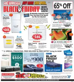 Preview of ABC Warehouse weekly ads valid from 23.11.2025