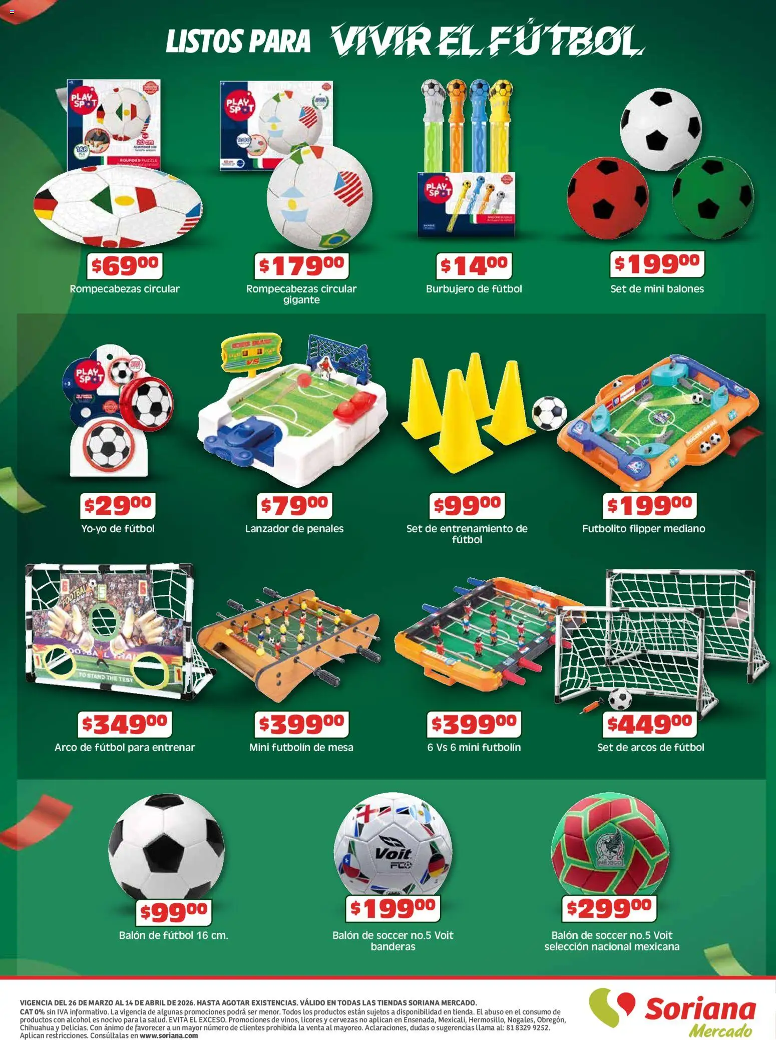 Nuevas ofertas de Soriana válidas en toda la República Mexicana desde el 26.03.2026. ¡Encuentra las mejores ofertas en Soriana En México apoyamos con todo Mercado Nacional! | Página: 8 | Productos: Mesa