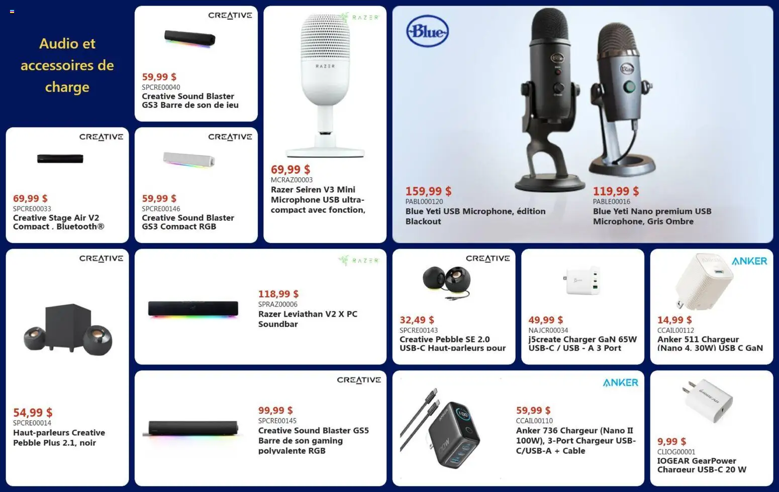 Canada Computers flyer valid from 20.03.2026 | Page: 22 | Products: PC, Audio, Cable, Microphone