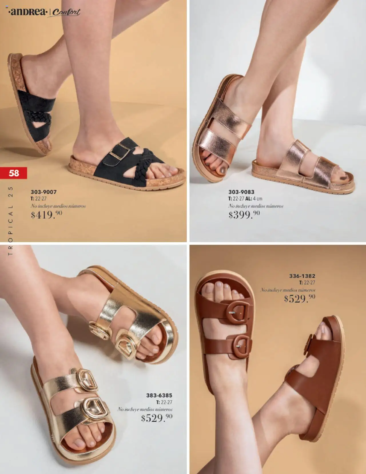 Nuevas ofertas de Andrea válidas en toda la República Mexicana desde el 17.08.2025. ¡Encuentra las mejores ofertas en Andrea - Catálogo Tropical Otoño / Invierno! | Página: 58