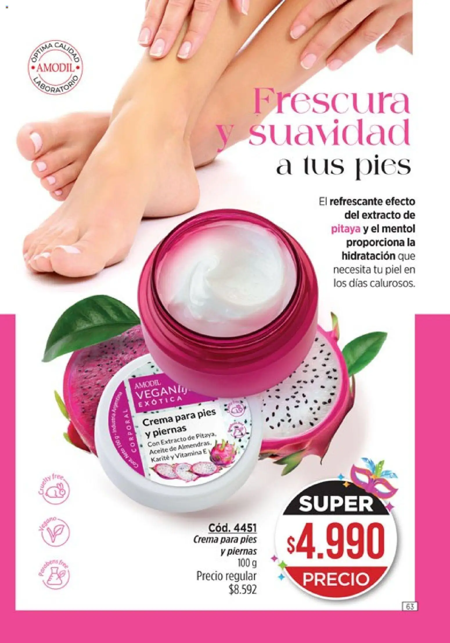 Catálogo Amodil Campaña 3 │ válido desde el 01.03.2026 | Página: 63 | Productos: Aceite, Crema