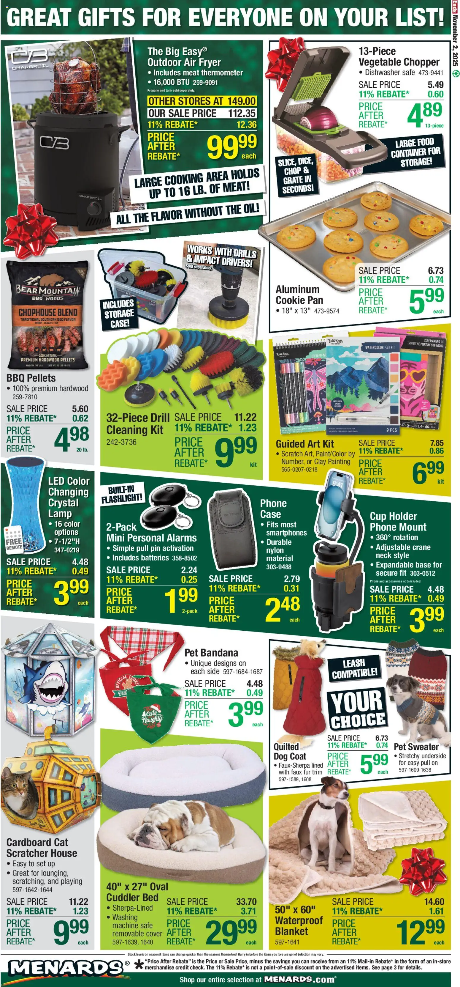 Menards Black Friday - valid from 22.10.2025 | Page: 4 | Products: Blanket, Trim, Cat Scratcher, Case