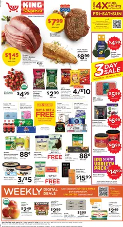 Preview of King Soopers weekly ads valid from 25.03.2026