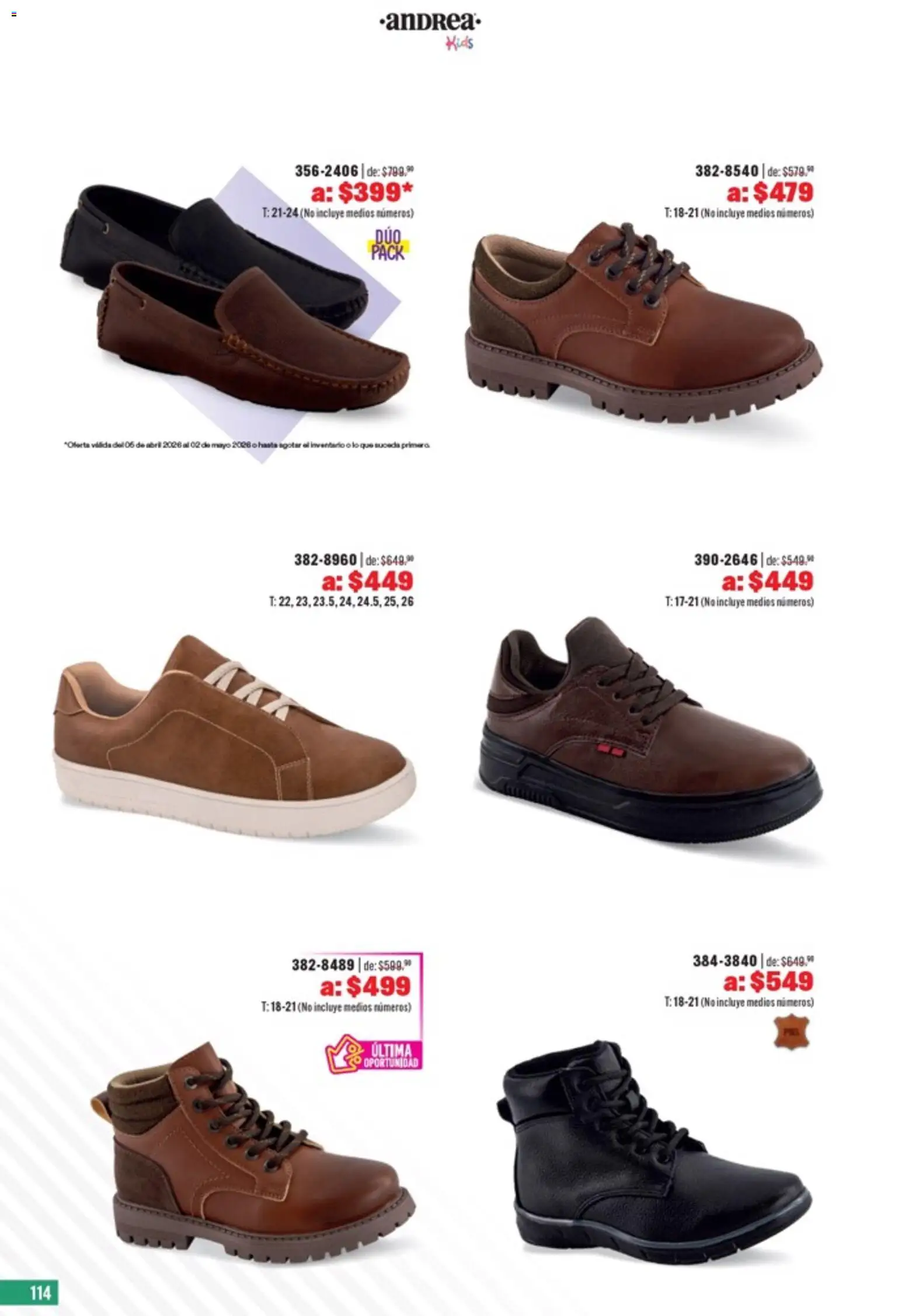 Nuevas ofertas de Andrea válidas en toda la República Mexicana desde el 05.04.2026. ¡Encuentra las mejores ofertas en Andrea catálogo Outlet! | Página: 114