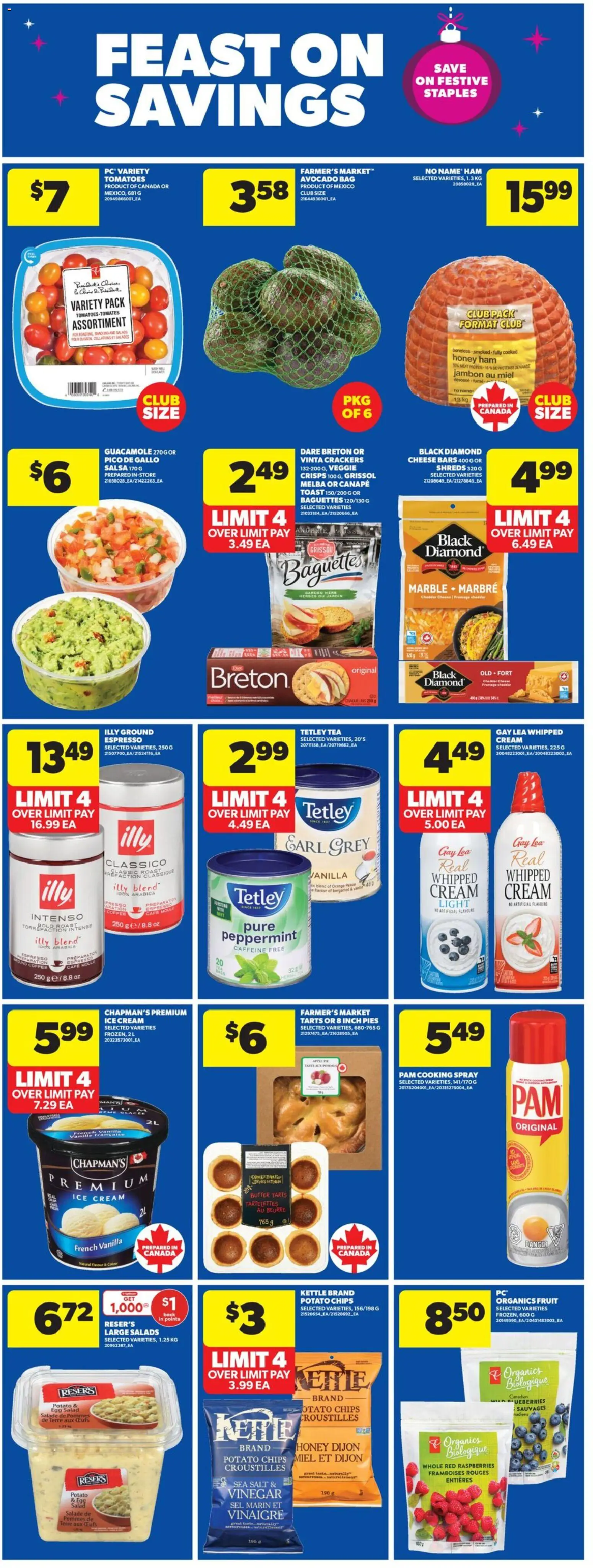 Real Canadian Superstore flyer valid from 18.12.2025 | Page: 7 | Products: Chips, Salad, Bag, Ham