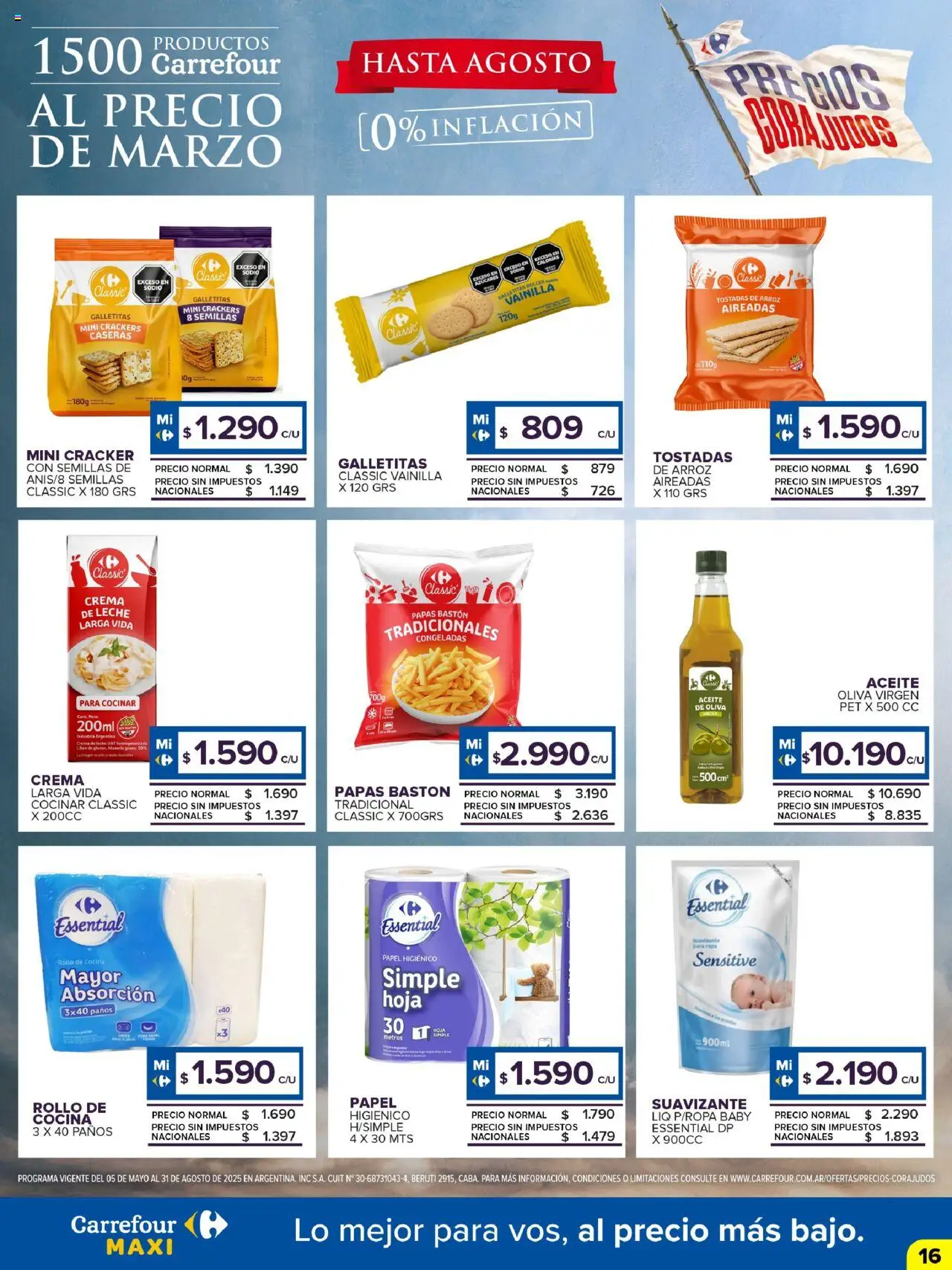 Carrefour Maxi catálogo - Chubut │ válido desde el 18.08.2025 | Página: 16 | Productos: Galletitas, Crema de leche, Oliva, Suavizante