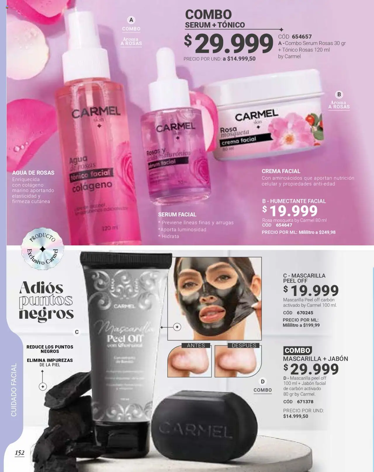 Carmel revista - valida desde el 09.07.2025 | Página: 154 | Productos: Agua, Mascarilla, Máscara, Jabón