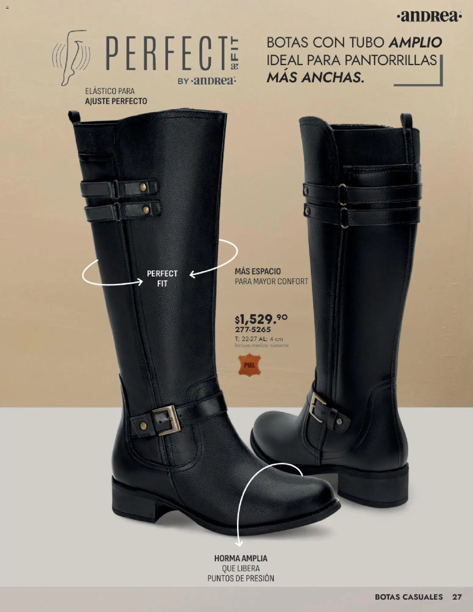 Nuevas ofertas de Andrea válidas en toda la República Mexicana desde el 24.08.2025. ¡Encuentra las mejores ofertas en Andrea - Catálogo Calzado Dama! | Página: 27 | Productos: Botas