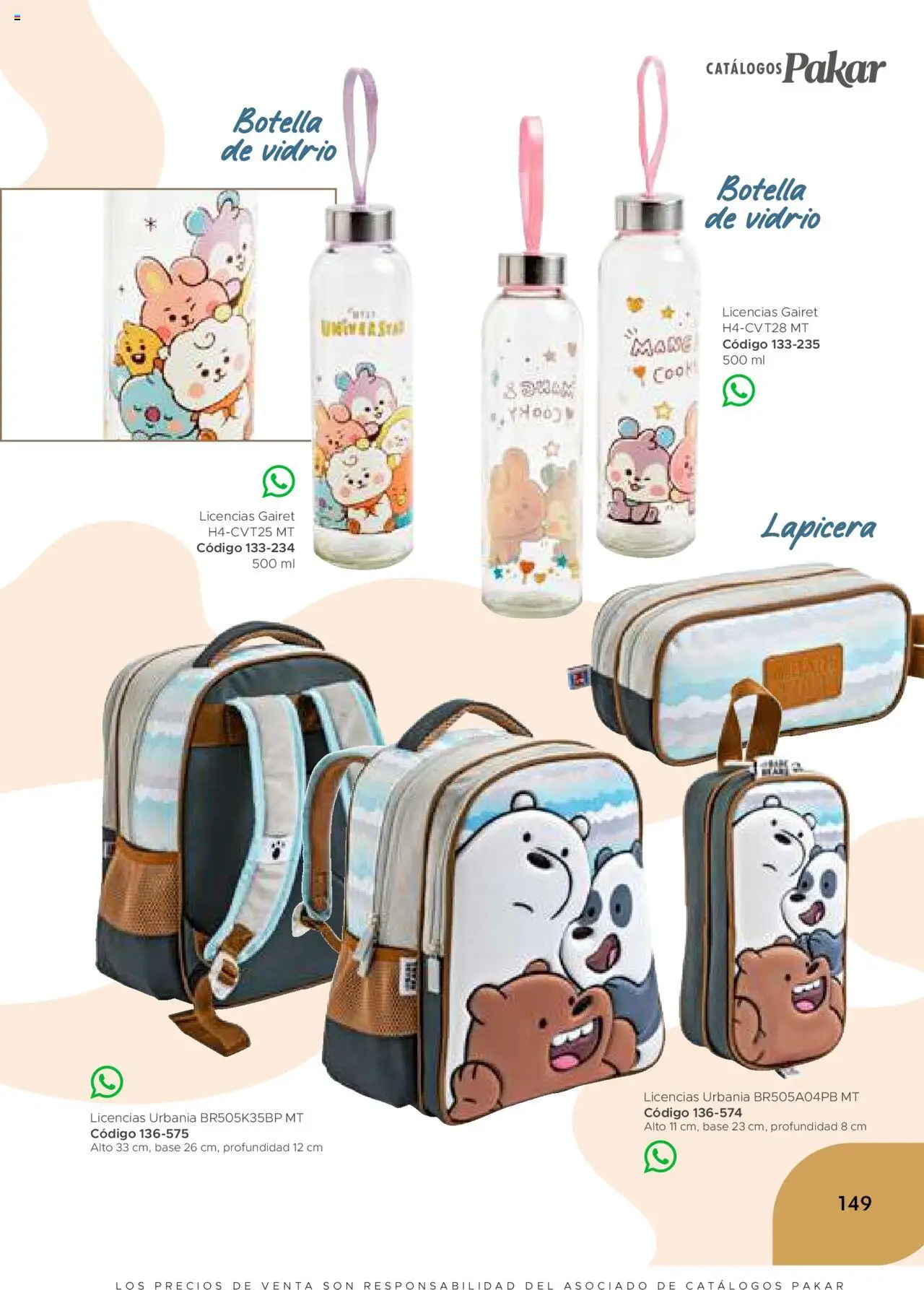 Nuevas ofertas de SC Pakar válidas en toda la República Mexicana desde el 24.07.2025. ¡Encuentra las mejores ofertas en SC Pakar - Catálogo Nina otoño / invierno! | Página: 149 | Productos: Botella