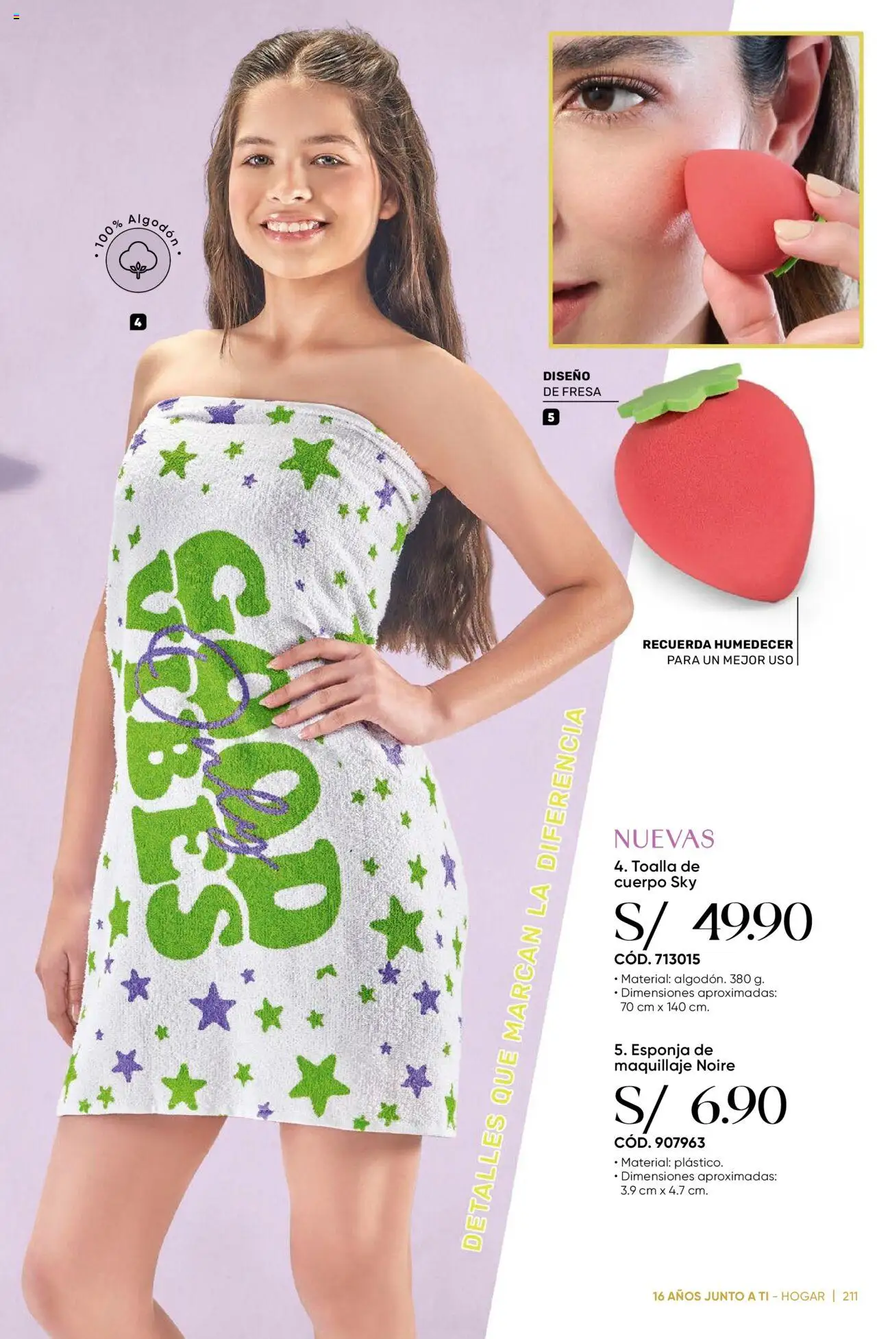 Catálogo Azzorti válido desde 15.09.2025 | Página: 215 | Productos: Esponja, Toalla, Maquillaje