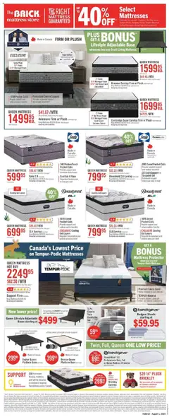 The Brick flyer valid from 31.07.2025 | Page: 15 | Products: Mattress, Pillow, Apples