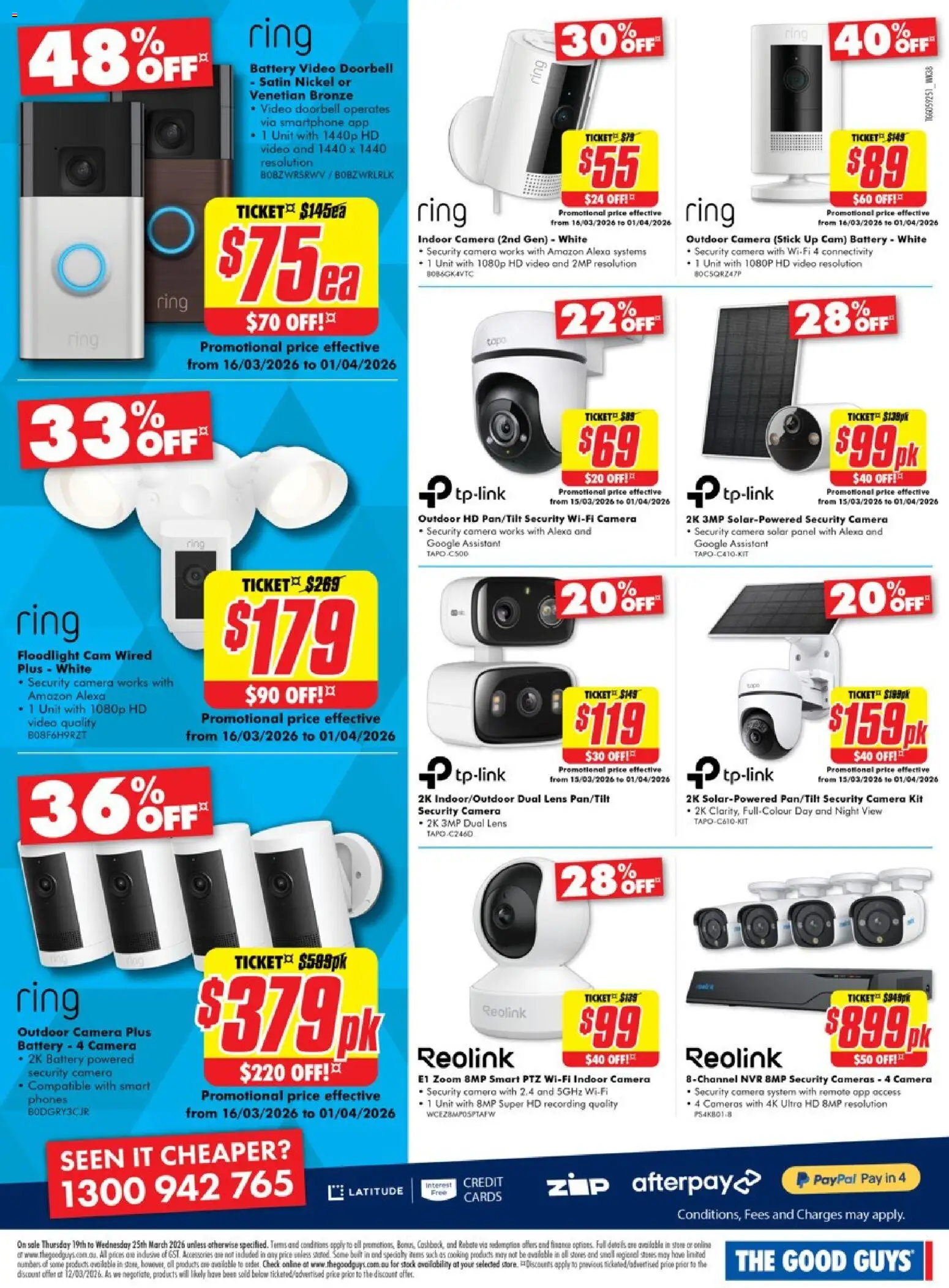 The Good Guys catalogue - valid from 18.03.2026 | Page: 18 | Products: Accessories, Doorbell, Smartphone, Camera