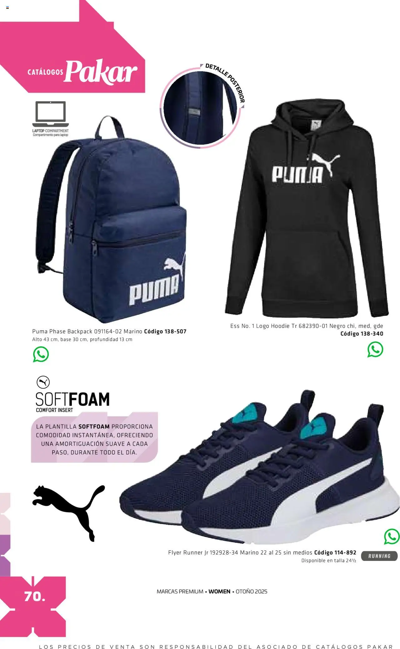 Nuevas ofertas de SC Pakar válidas en toda la República Mexicana desde el 29.08.2025. ¡Encuentra las mejores ofertas en SC Pakar - Catálogo Otoño Women! | Página: 70
