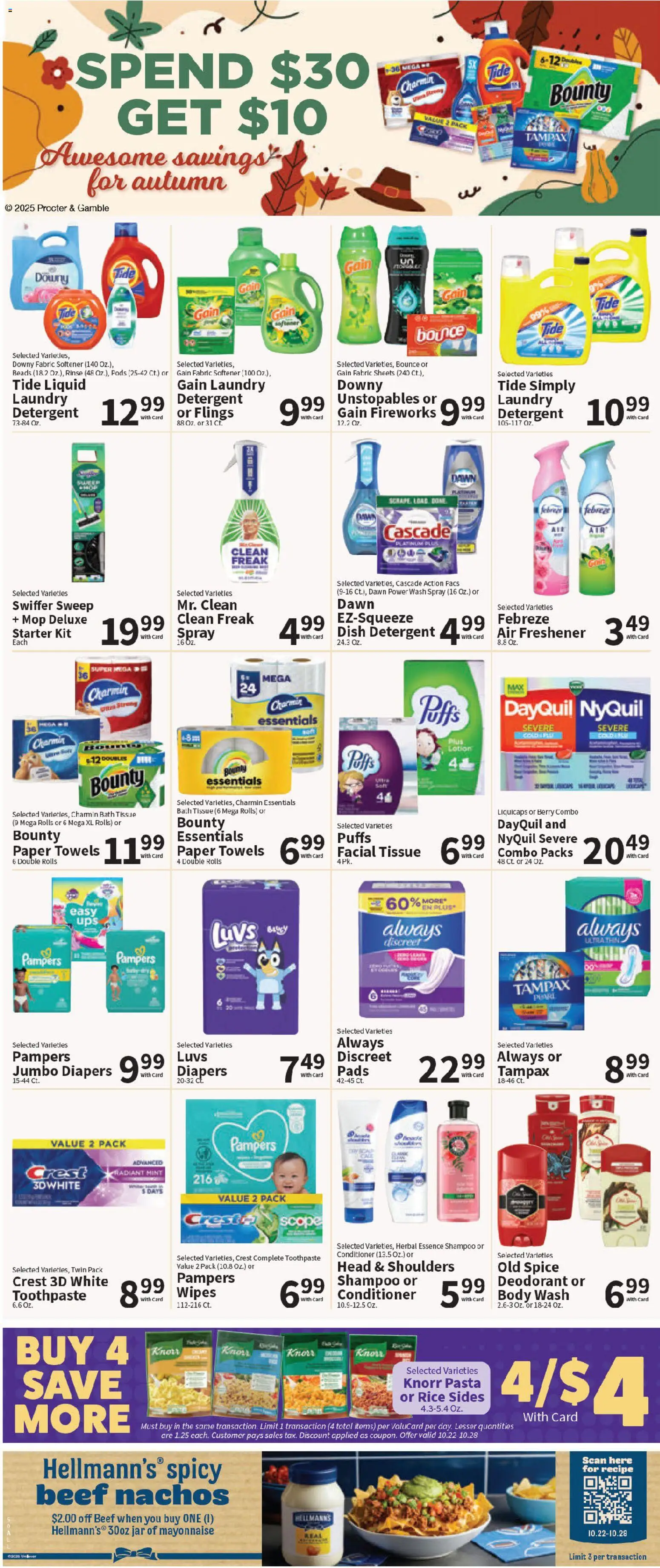 Food City Weekly Ad - valid from 22.10.2025 | Page: 7 | Products: Rice, Detergent, Pasta, Body Wash