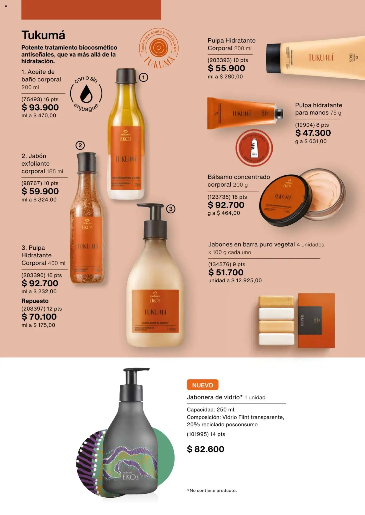 Natura revista - valida desde el 02.01.2026 | Página: 112 | Productos: Jabonera, Baño, Manteca, Aceite