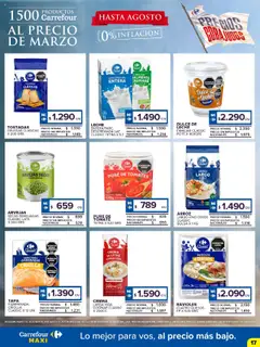 Carrefour Maxi catálogo - Chubut │ válido desde el 30.06.2025 | Página: 17 | Productos: Arvejas, Tomate, Leche, Arroz