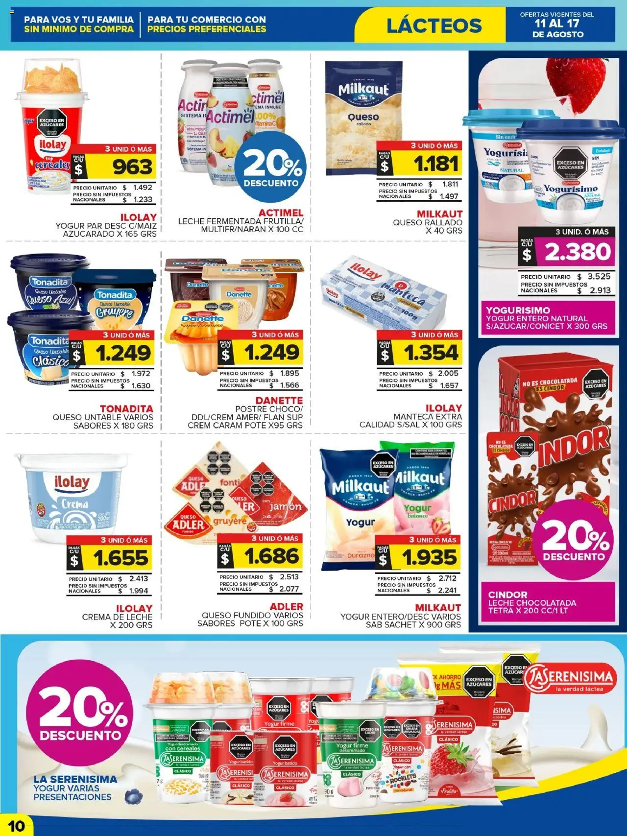 Carrefour Maxi catálogo │ válido desde el 11.08.2025 | Página: 10 | Productos: Azucar, Durazno, Cereales, Crema