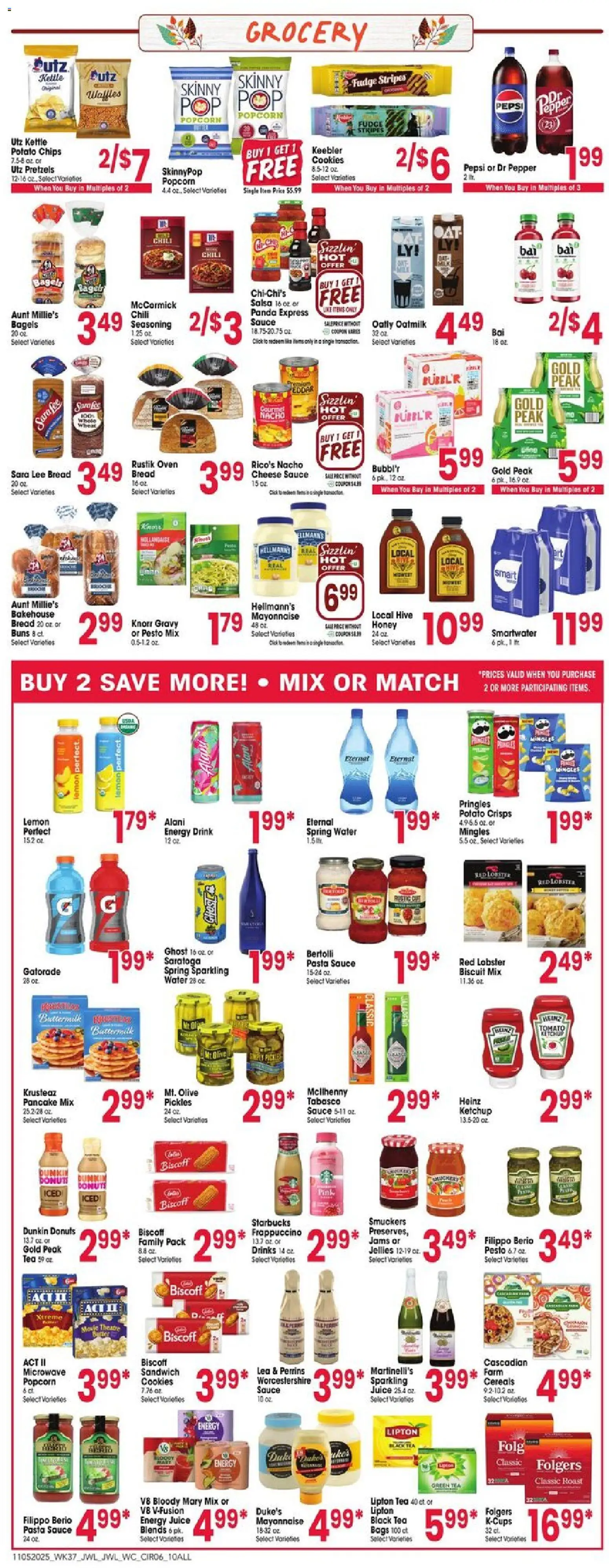 Jewel Osco Weekly Ad - IA - valid from 05.11.2025 | Page: 6 | Products: Bread, Cookies, Pepper, Kettle