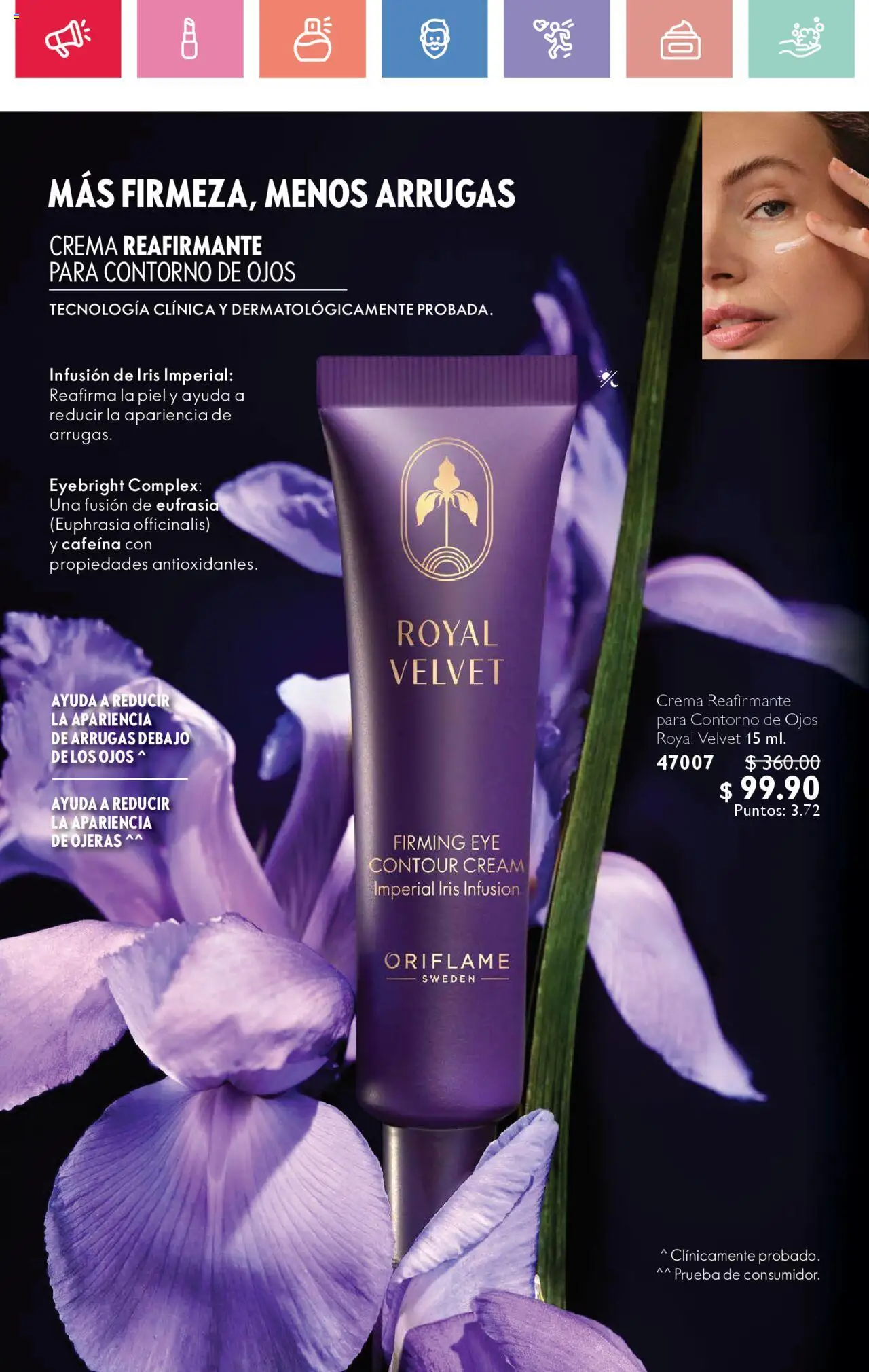Nuevas ofertas de Oriflame válidas en toda la República Mexicana desde el 02.08.2025. ¡Encuentra las mejores ofertas en Oriflame - Campaña 11 2025! | Página: 130 | Productos: Contorno de ojos, Crema, Contorno