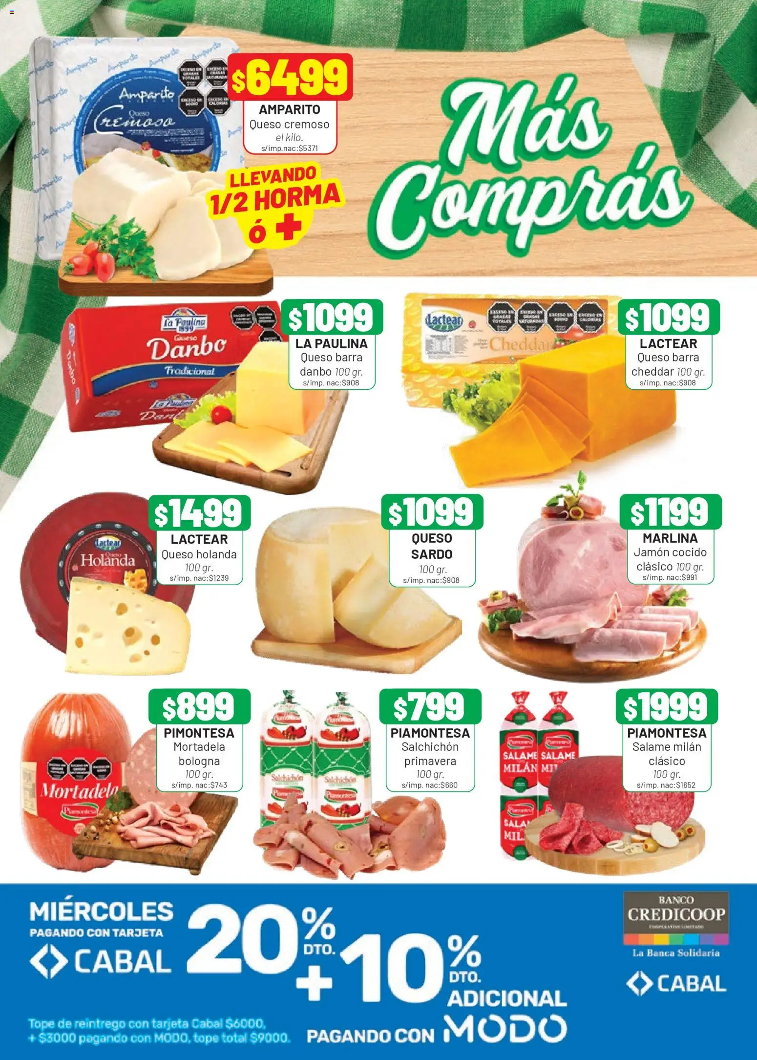 Almacor catálogo │ válido desde el 19.03.2026 | Página: 4 | Productos: Banco, Jamón cocido, Mortadela, Salame
