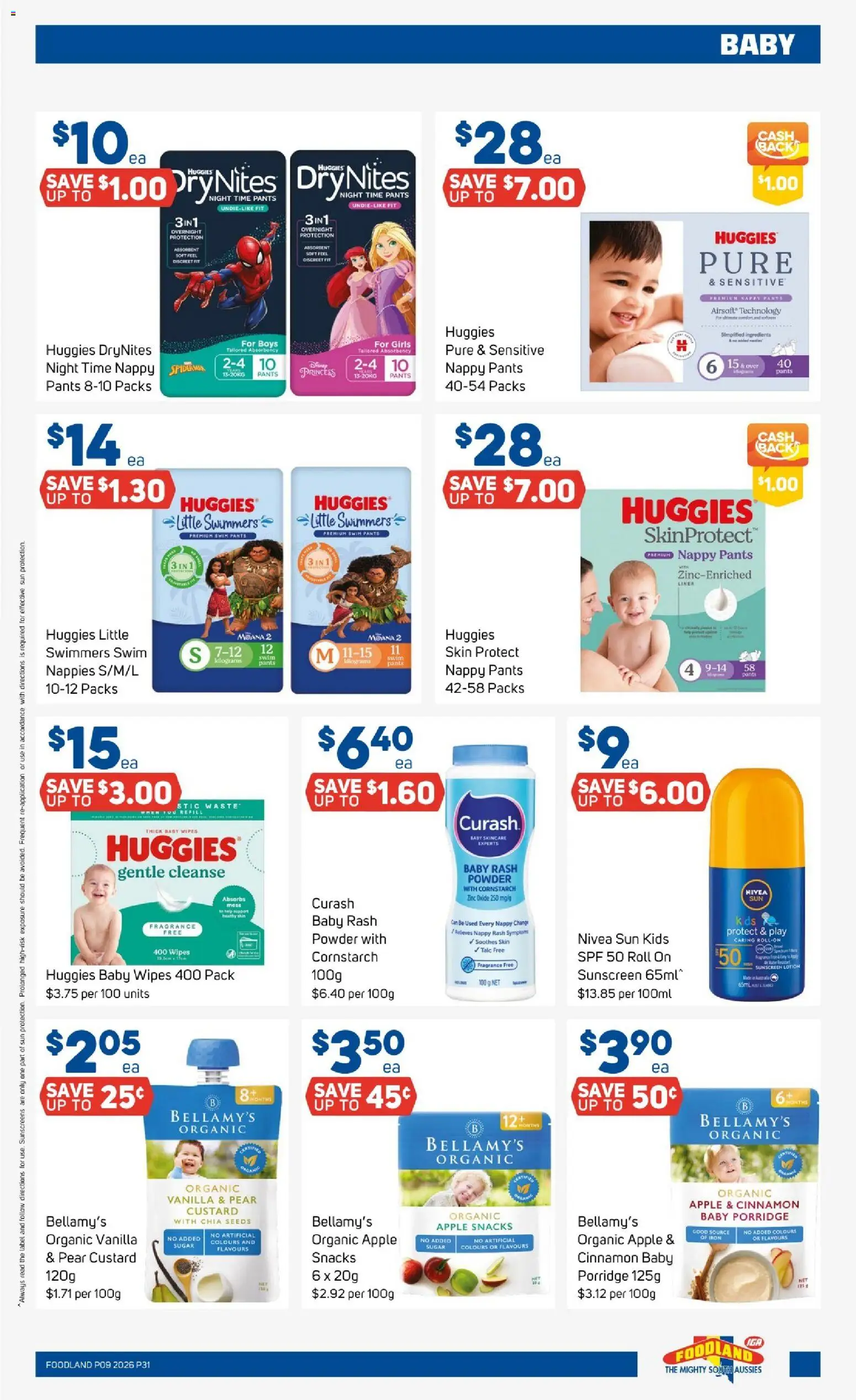 Foodland catalogue - valid from 25.02.2026 | Page: 31 | Products: Fragrance, Powder, Nappies, Zinc