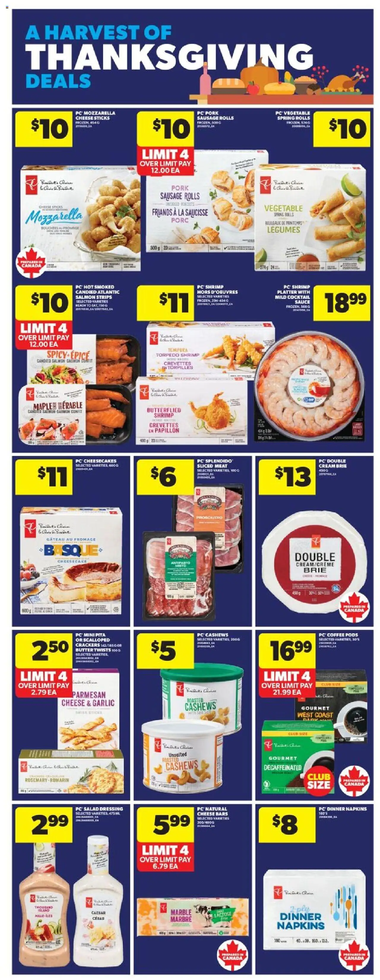Real Canadian Superstore flyer valid from 25.09.2025 | Page: 9 | Products: Salad, PC, Butter, Pork