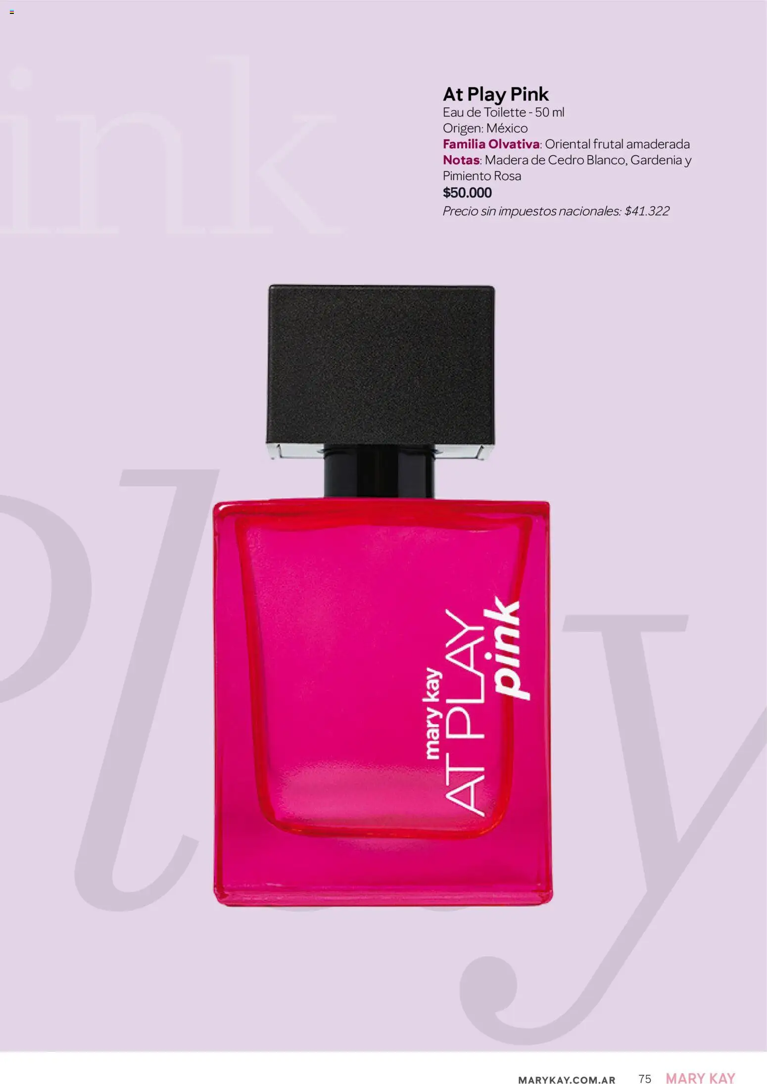 Mary Kay - Look Digital Otoño 2026 │ válido desde el 01.04.2026 | Página: 75 | Productos: Eau de toilette, Pimiento