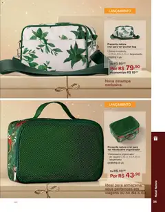 Natura - Ciclo 19/2025 - Pré-Visualização do folheto da loja Natura, válido de 26.11.2025 | Página: 35 | Produtos: Organizador, Necessaire, Bolsa