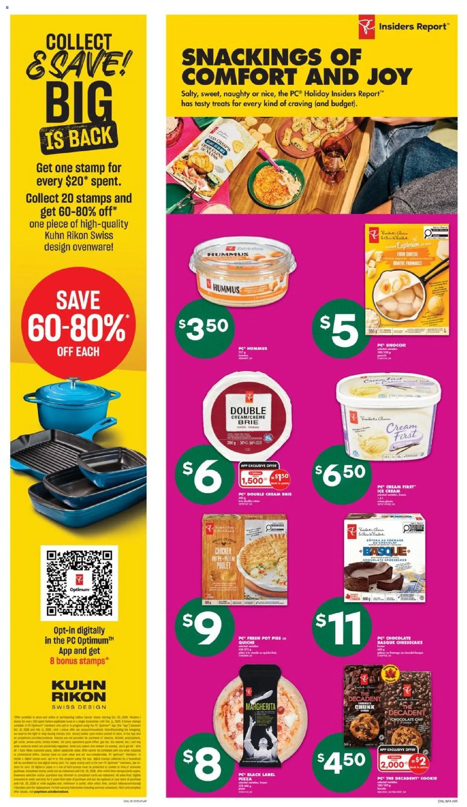 No Frills flyer valid from 11.12.2025 | Page: 12 | Products: Cream, Chocolate, Pizza, Chicken