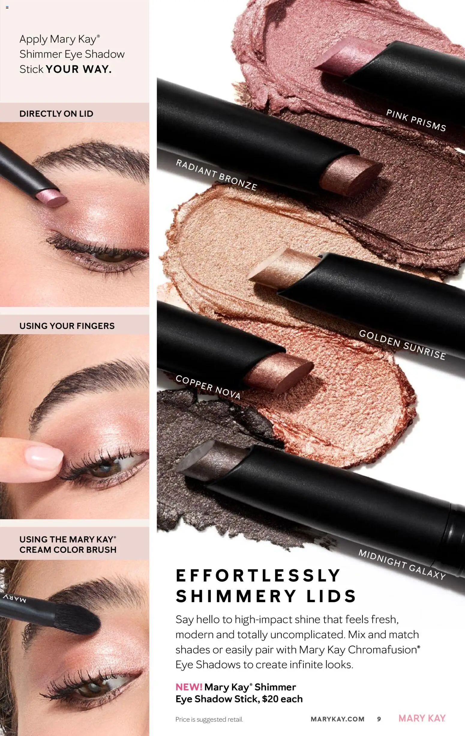 Mary Kay The Look Winter 2025 - valid from 16.11.2025 | Page: 9 | Products: Brush, Eye shadows, Cream