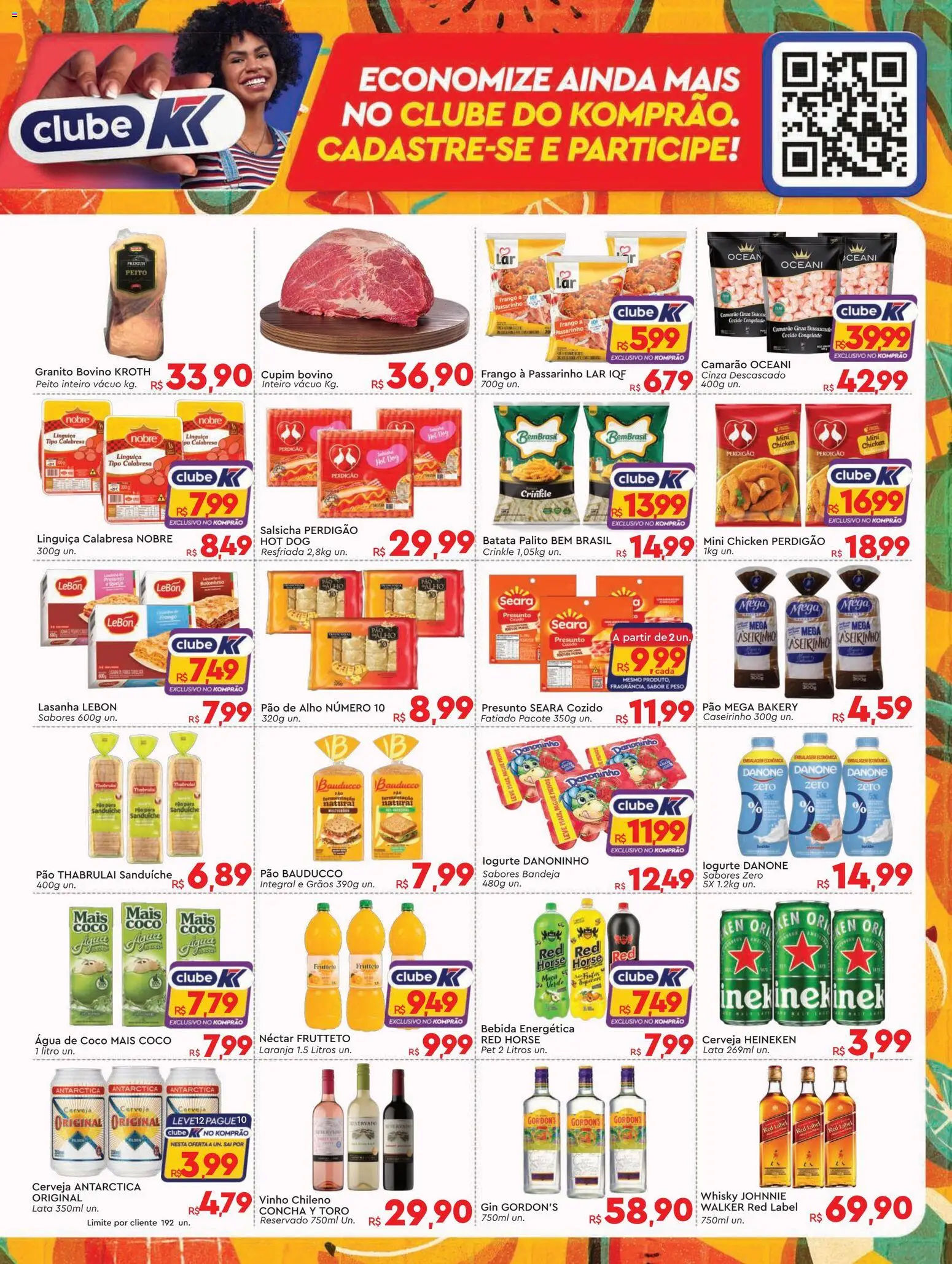 Komprao Atacadista Folheto - válido de 16.02.2026 | Página: 3 | Produtos: Pão, Vinho, Cerveja Heineken, Heineken