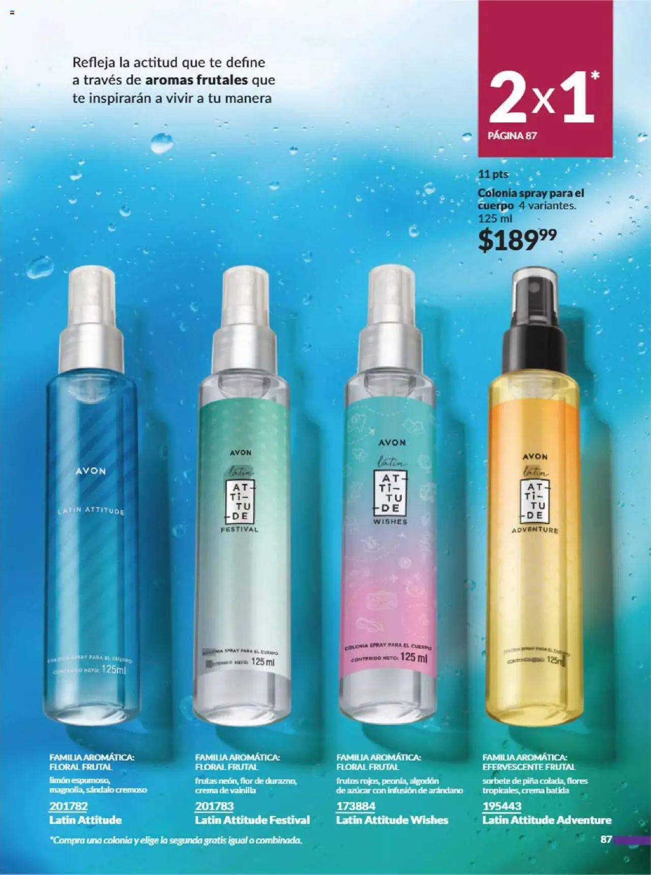 Nuevas ofertas de AVON válidas en toda la República Mexicana desde el 09.08.2025. ¡Encuentra las mejores ofertas en AVON - Campaña 13 2025! | Página: 95 | Productos: Azúcar, Piña, Algodón, Té