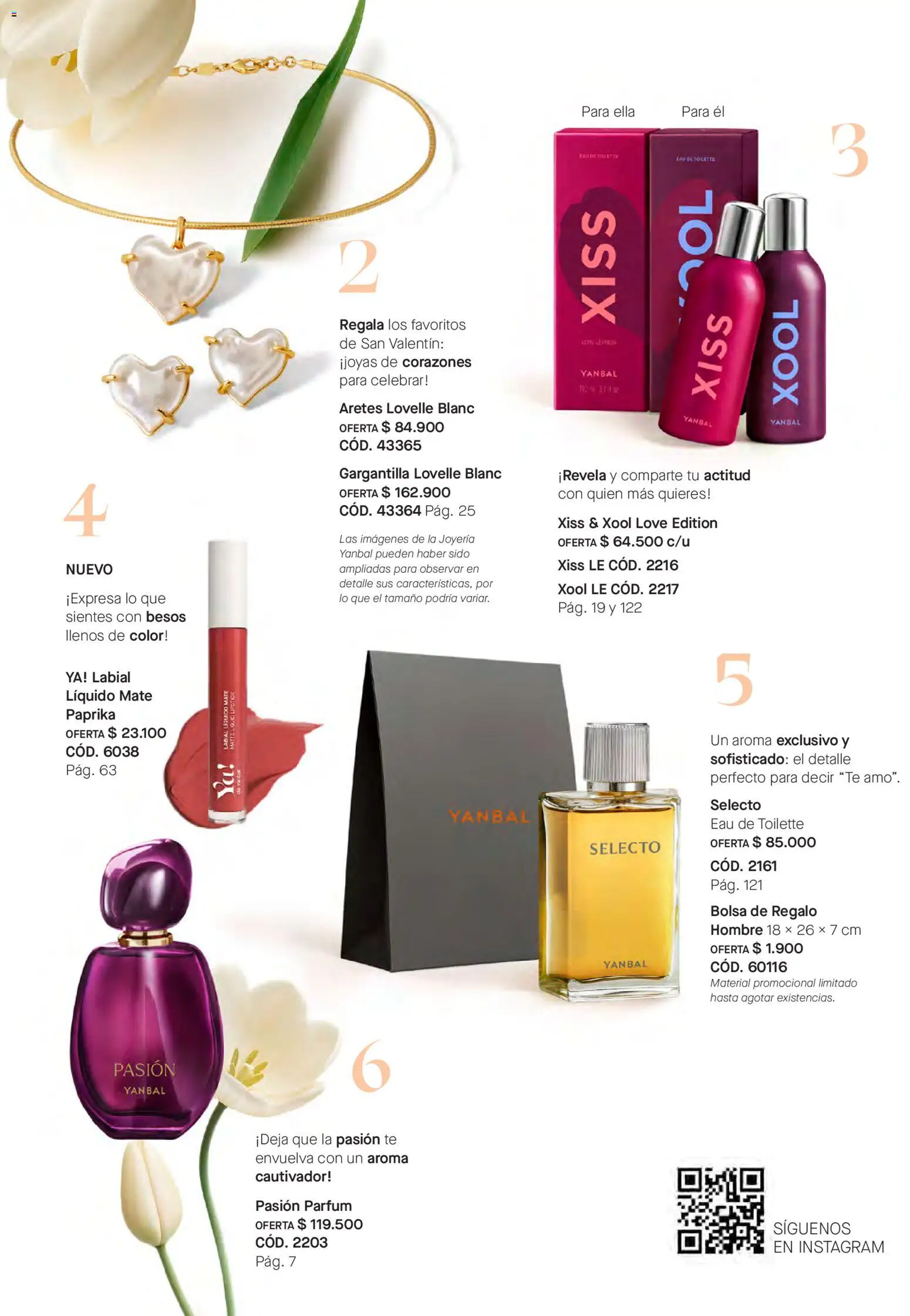 Yanbal revista - valida desde el 31.01.2026 | Página: 5 | Productos: Té, Aretes, Gargantilla, Bolsa