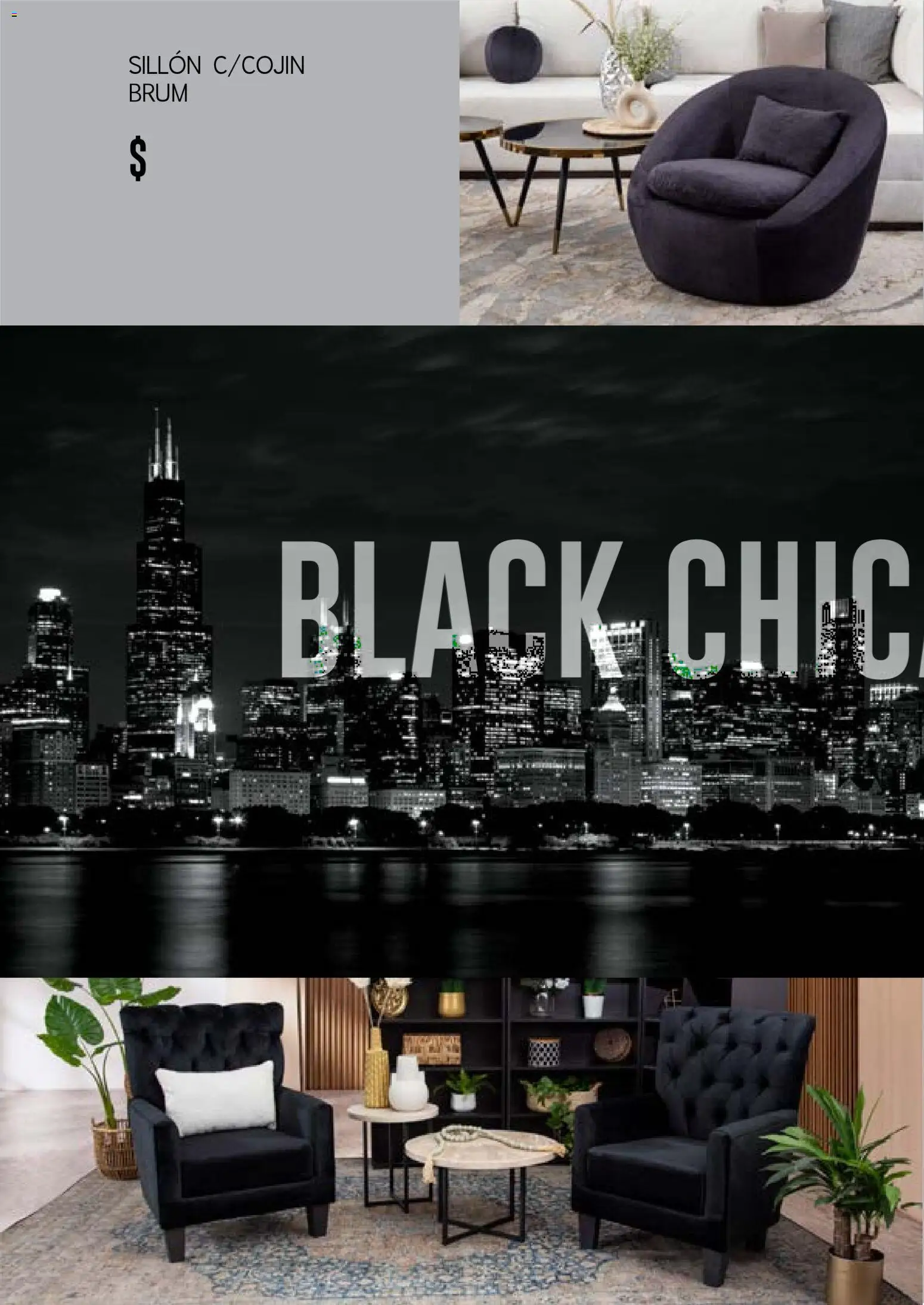 Nuevas ofertas de Muebles Dico válidas en toda la República Mexicana desde el 17.03.2026. ¡Encuentra las mejores ofertas en Muebles Dico catálogo Black Chicago ! | Página: 62 | Productos: Sillón