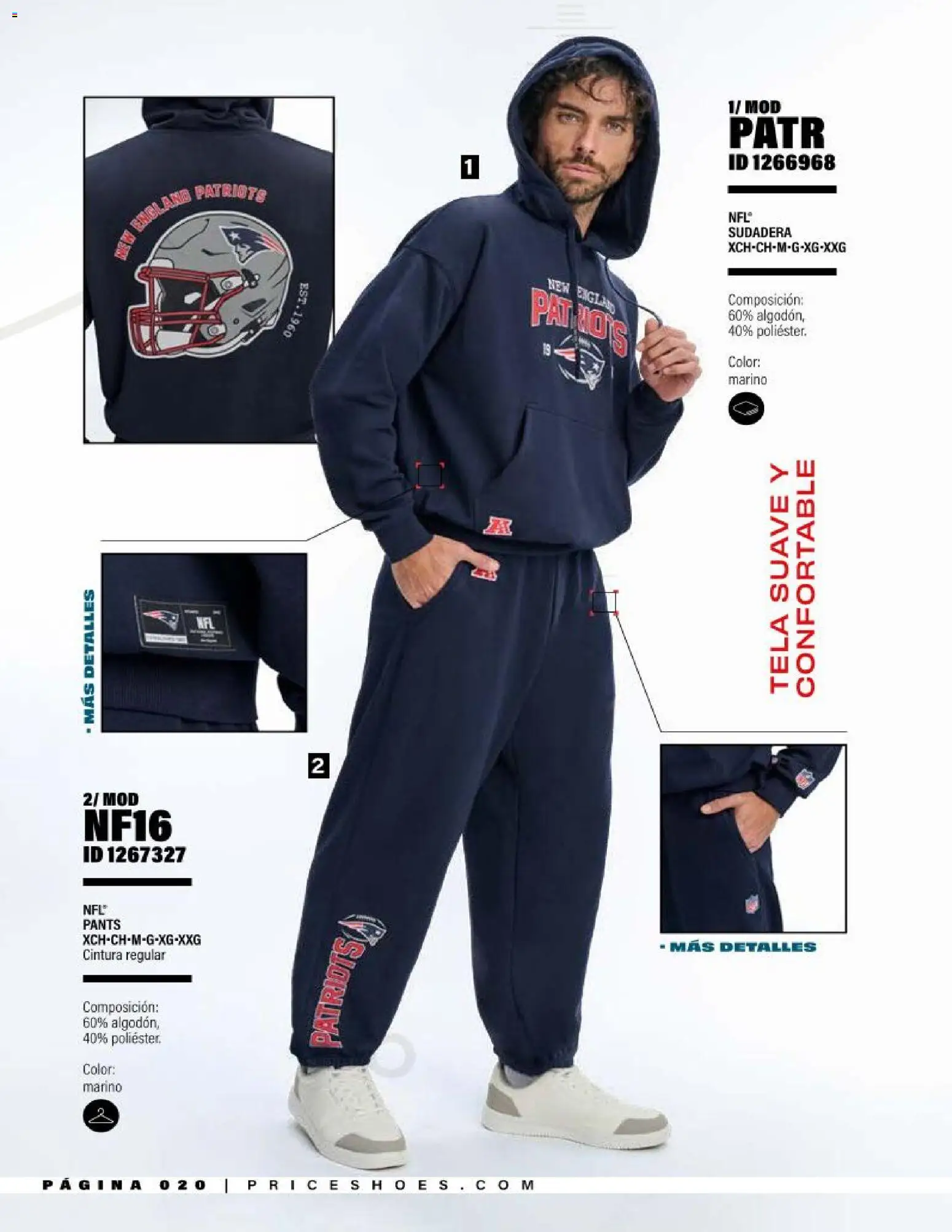 Nuevas ofertas de Price Shoes válidas en toda la República Mexicana desde el 20.03.2026. ¡Encuentra las mejores ofertas en Price Shoes catálogo NFL! | Página: 20 | Productos: Sudadera, Pants