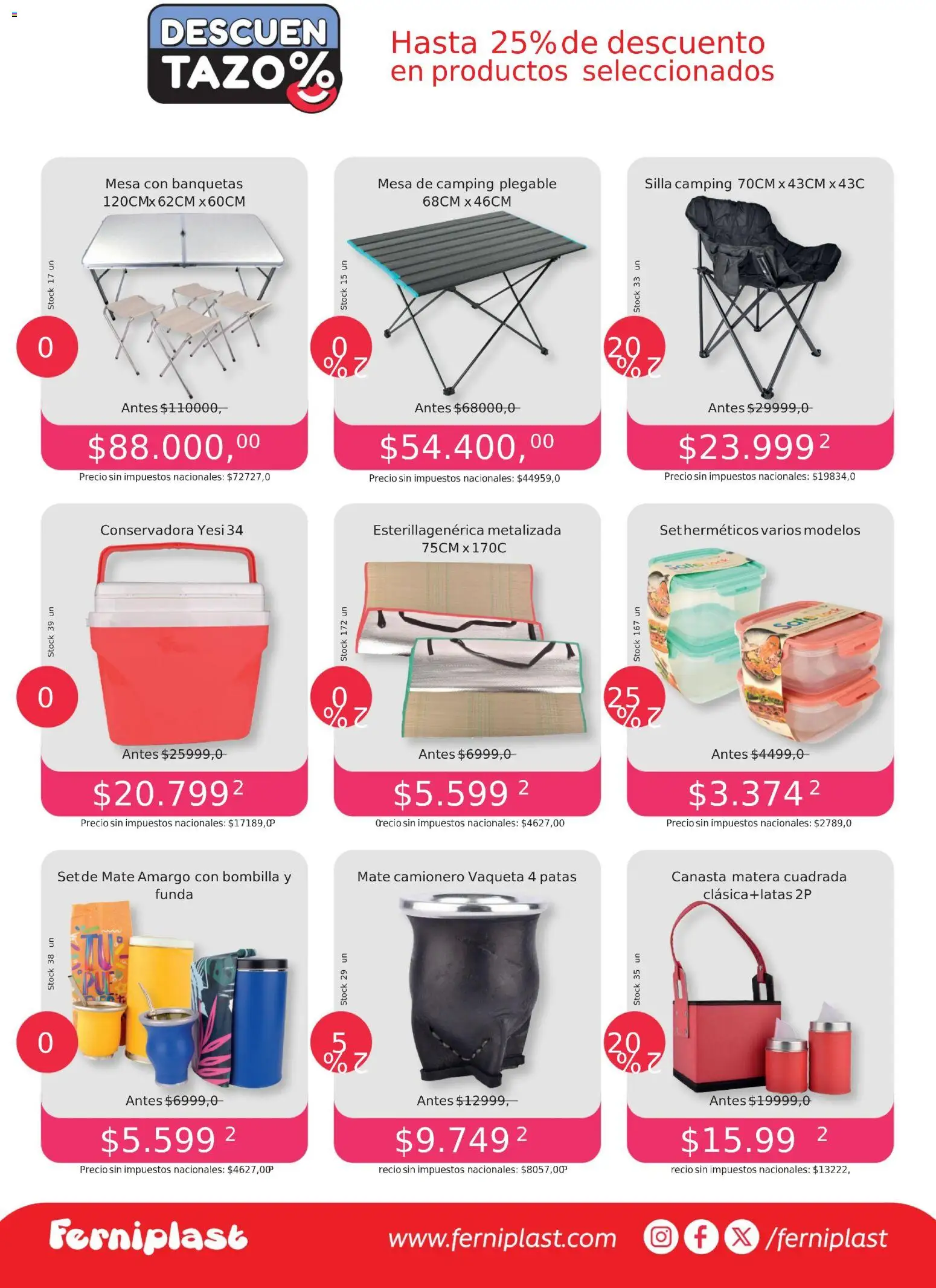 Ferniplast catálogo │ válido desde el 06.11.2025 | Página: 2 | Productos: Conservadora, Mate, Mesa, Silla