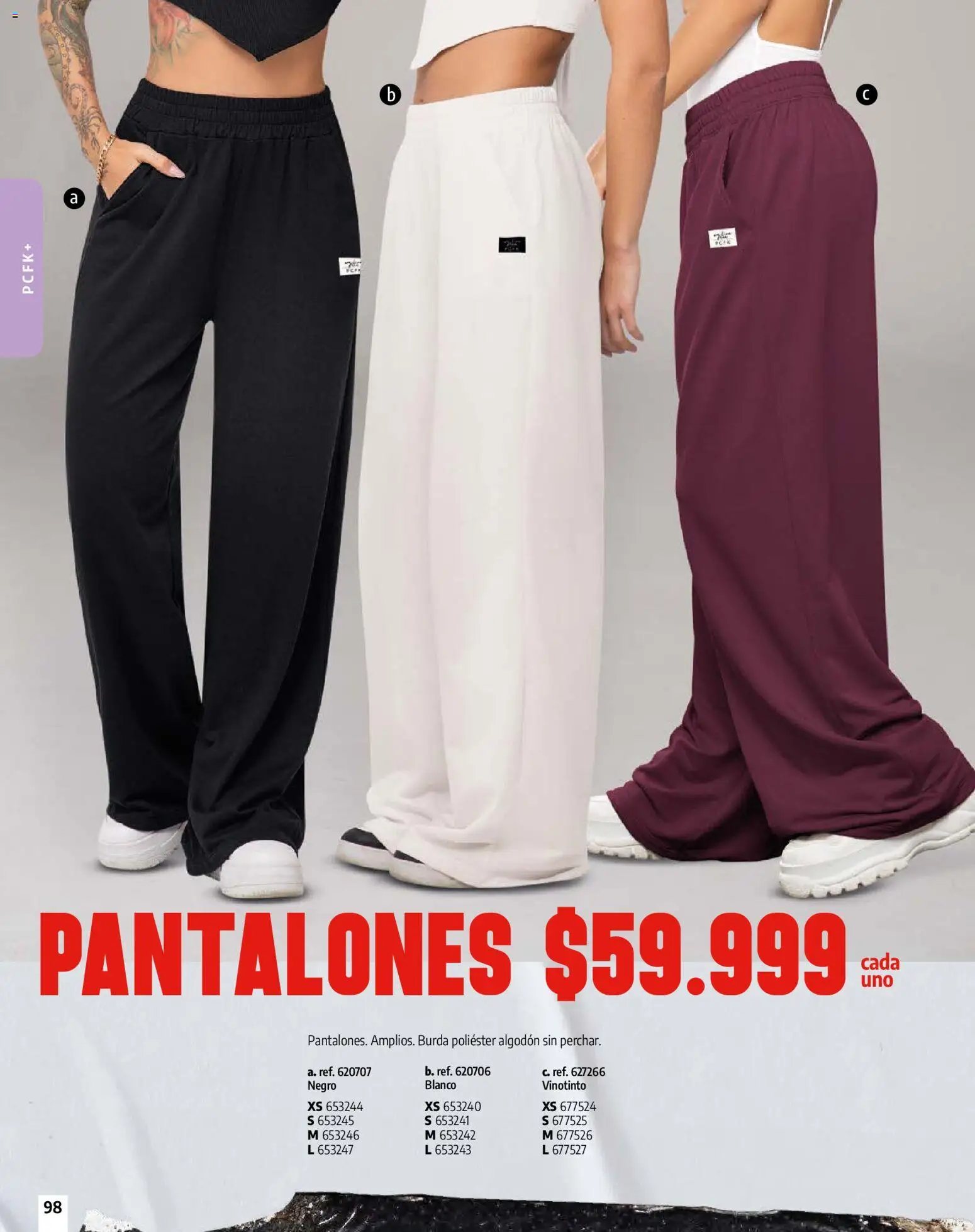 Pacifika revista - valida desde el 01.01.2026 | Página: 98 | Productos: Algodón, Pantalones