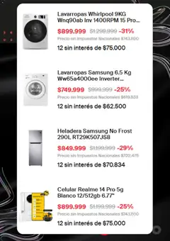 Vista previa Naldo - Black Friday válido desde el 26.11.2025 | Página: 6 | Productos: Lavarropas, Heladera