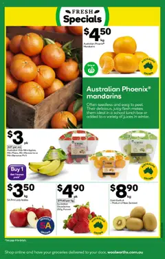 Woolworths catalogue - valid from 23.07.2025 | Page: 19 | Products: Box, Bananas, Kiwifruit, Mandarins