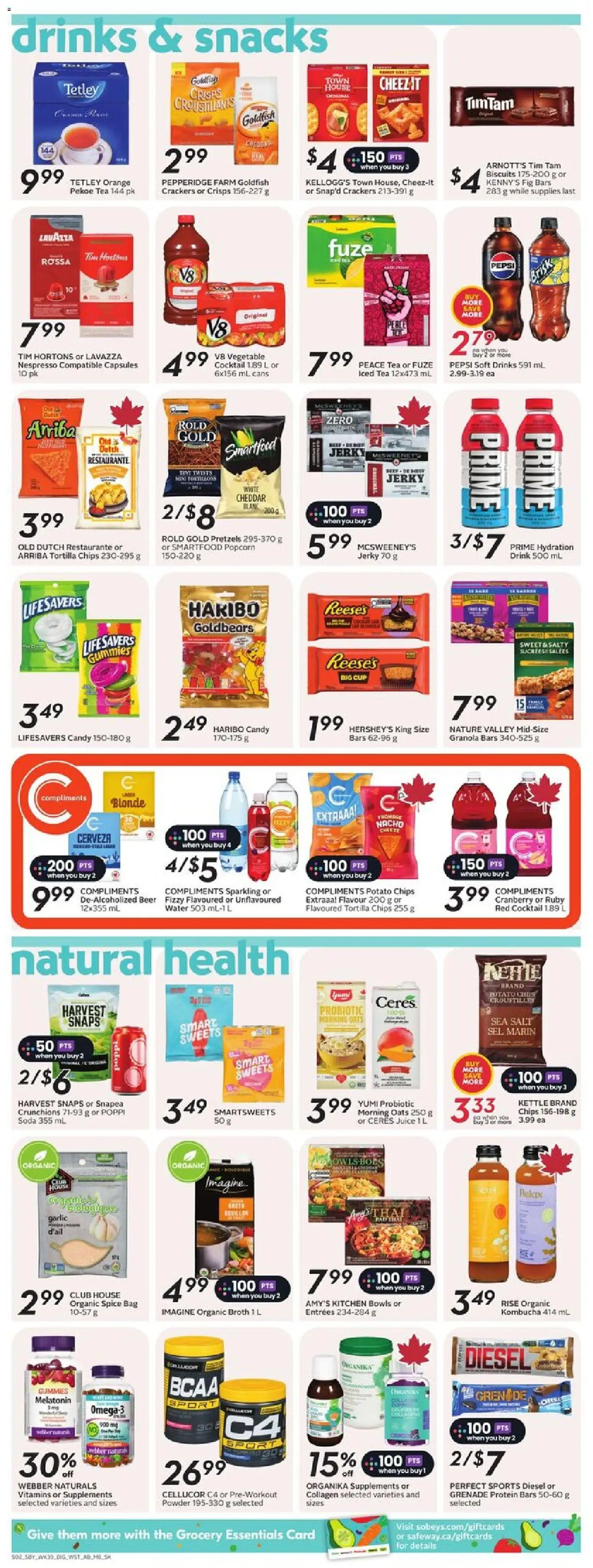 Safeway flyer valid from 22.01.2026 | Page: 10 | Products: Tea, Chips, Kettle, Powder