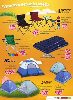 Vista previa de Soriana - Vacaciones a la vista Híper Nacional, nuevo folleto de la tienda, válido en México a partir del 26.02.2026 | Página: 19 | Productos: Silla, Colchón inflable, Banco, Lámpara