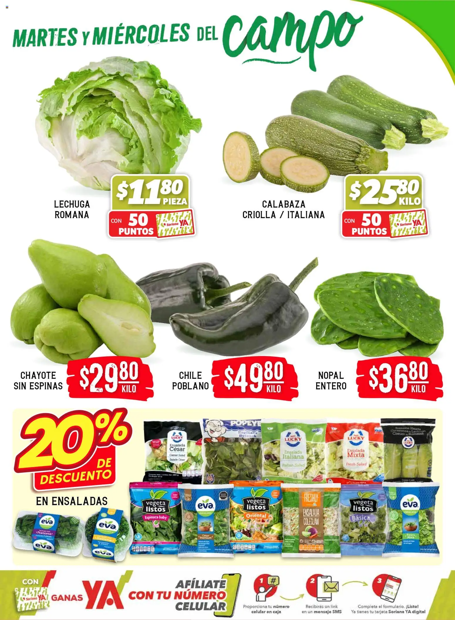 Nuevas ofertas de Soriana válidas en toda la República Mexicana desde el 17.02.2026. ¡Encuentra las mejores ofertas en Soriana - Martes y Miércoles del Campo Híper: Juárez! | Página: 3