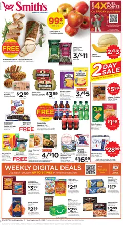 Preview of Smith's weekly ads valid from 17.09.2025