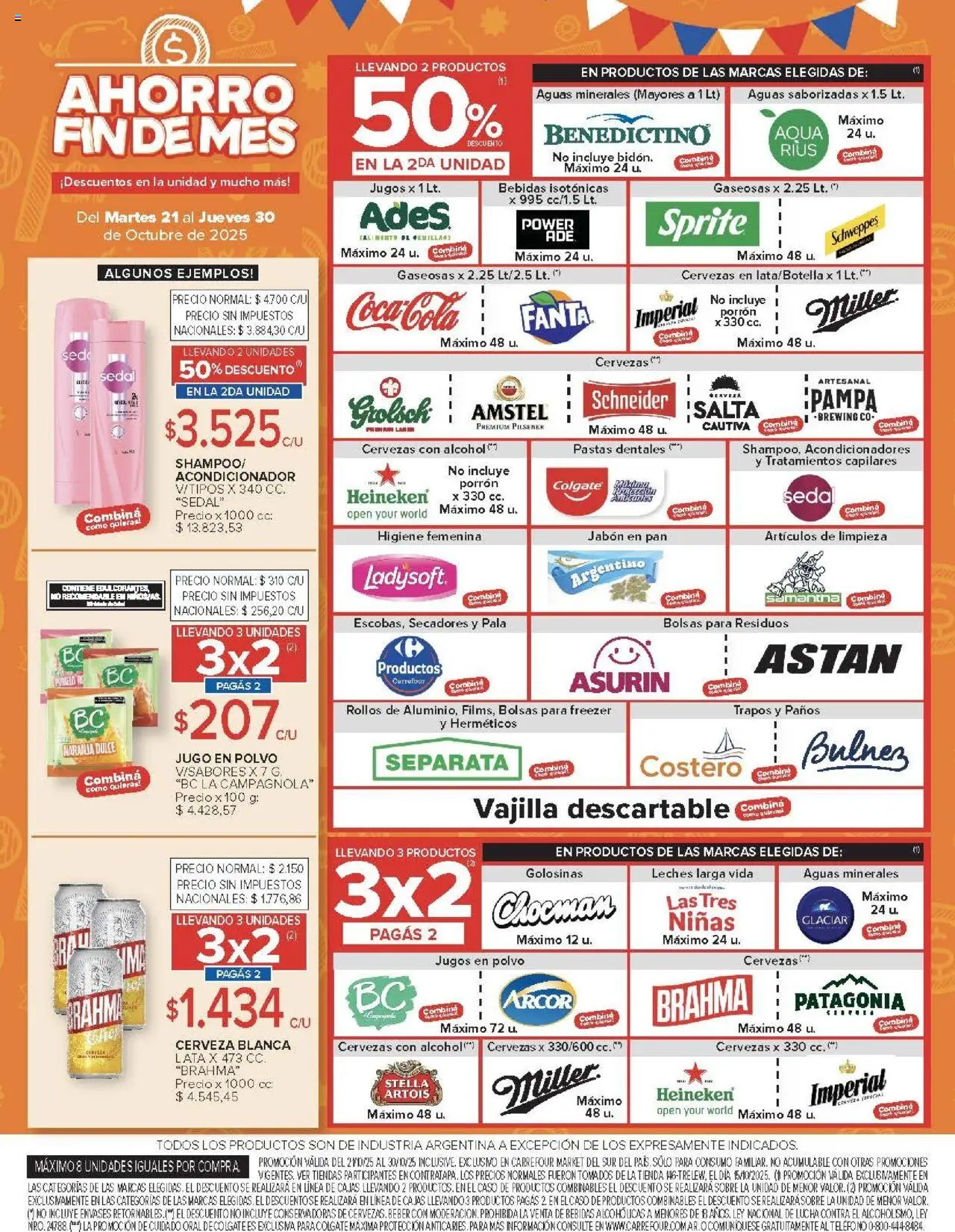 Carrefour - Ofertas - Chubut │ válido desde el 21.10.2025 | Página: 38 | Productos: Sobre, Polvo, Acondicionador, Golosinas